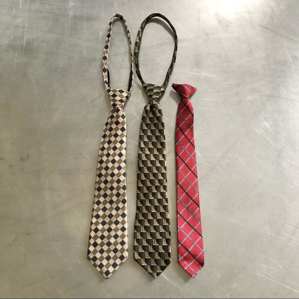 3 neck ties accessories tie big boy's size large